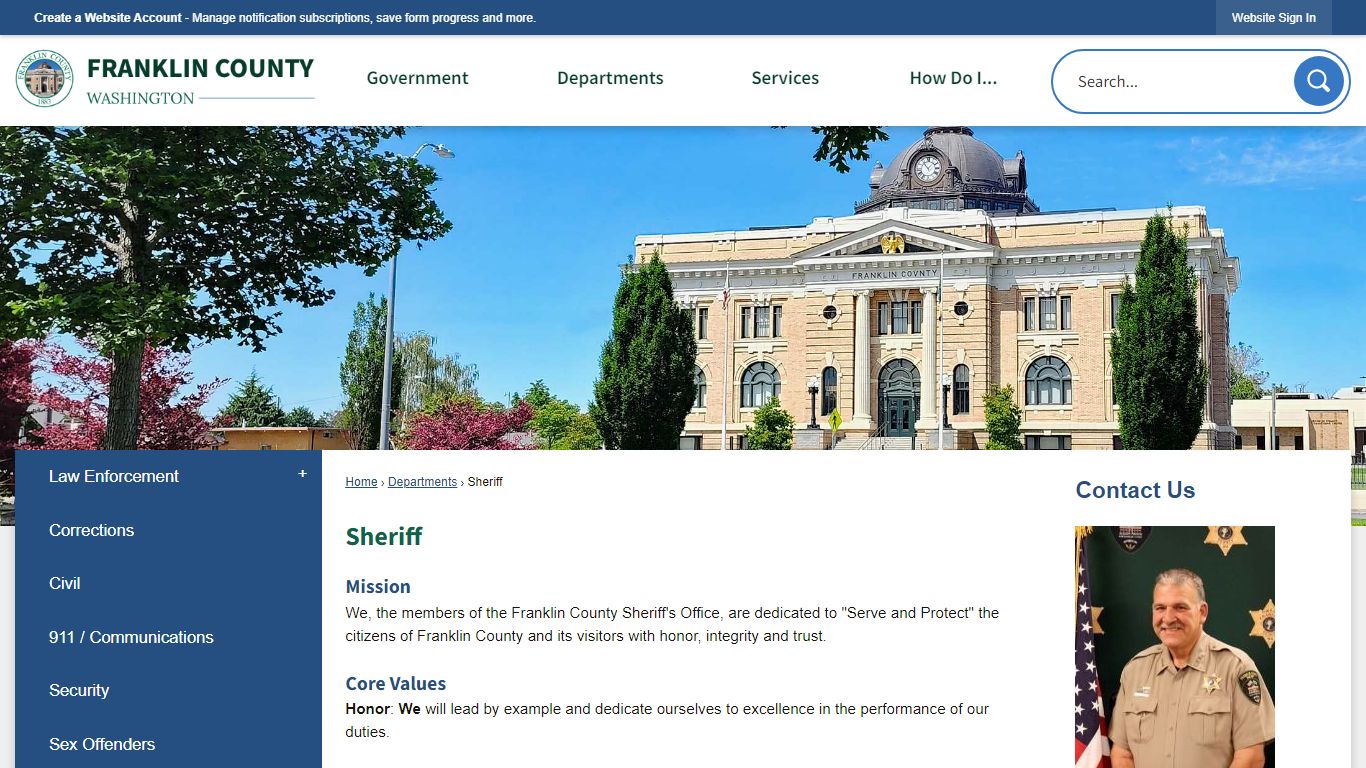 Sheriff | Franklin County, WA